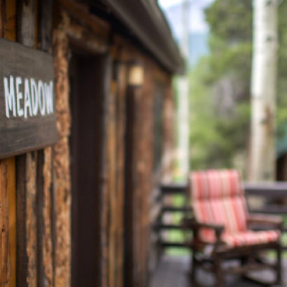 Meadow cabin outdoor view