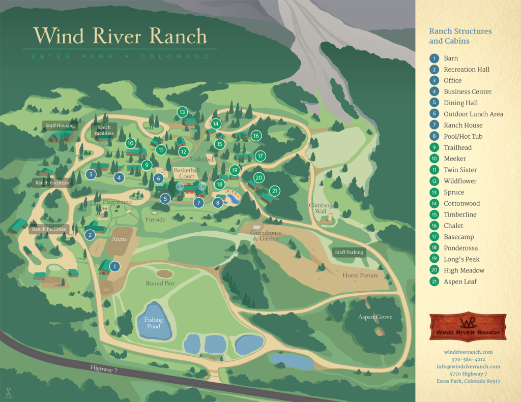 Wind River Ranch map